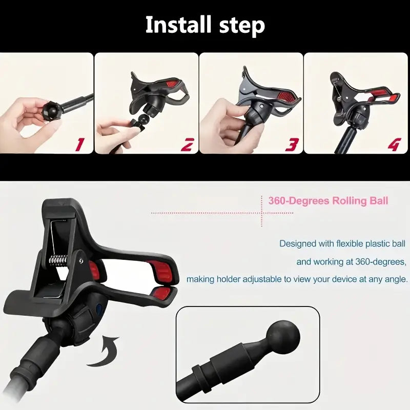 Gooseneck mobile phone stand