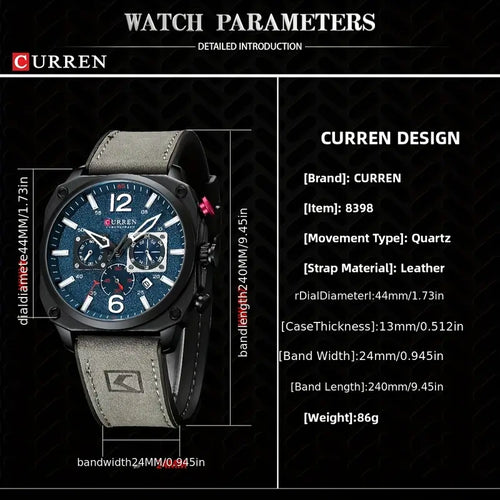 CURREN Men's Fashionable Watch