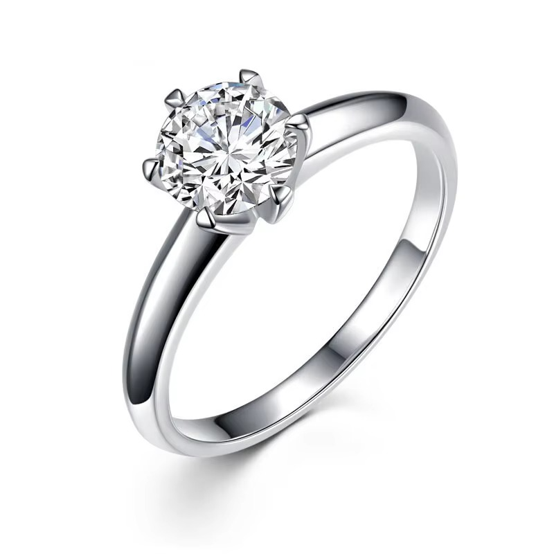 VVS1 Lab Diamond Solitaire Women Ring