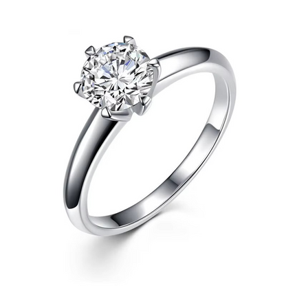 VVS1 Lab Diamond Solitaire Women Ring