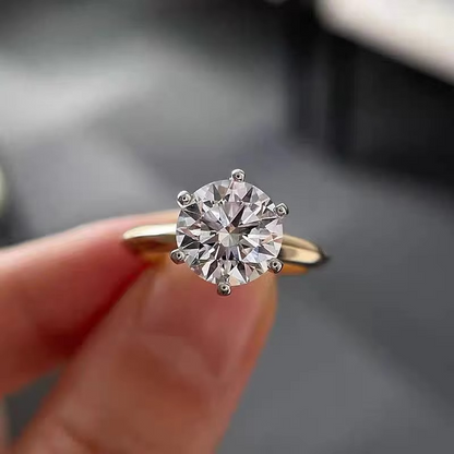 VVS1 Lab Diamond Solitaire Women Ring