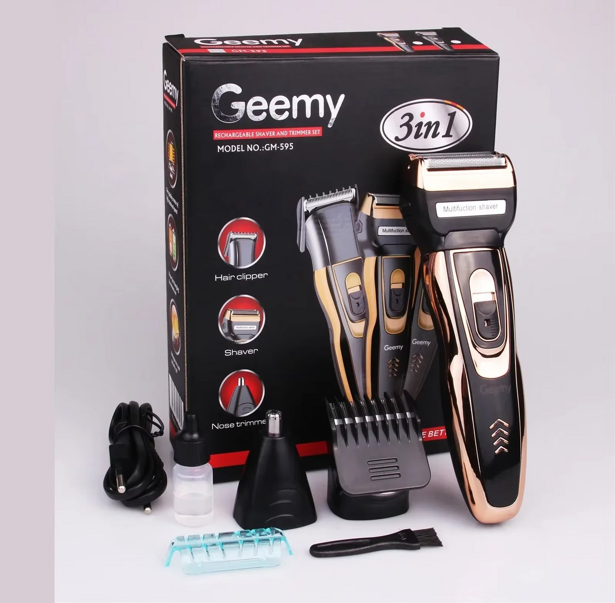 Geemy portable 3 in1  hair Trimmer